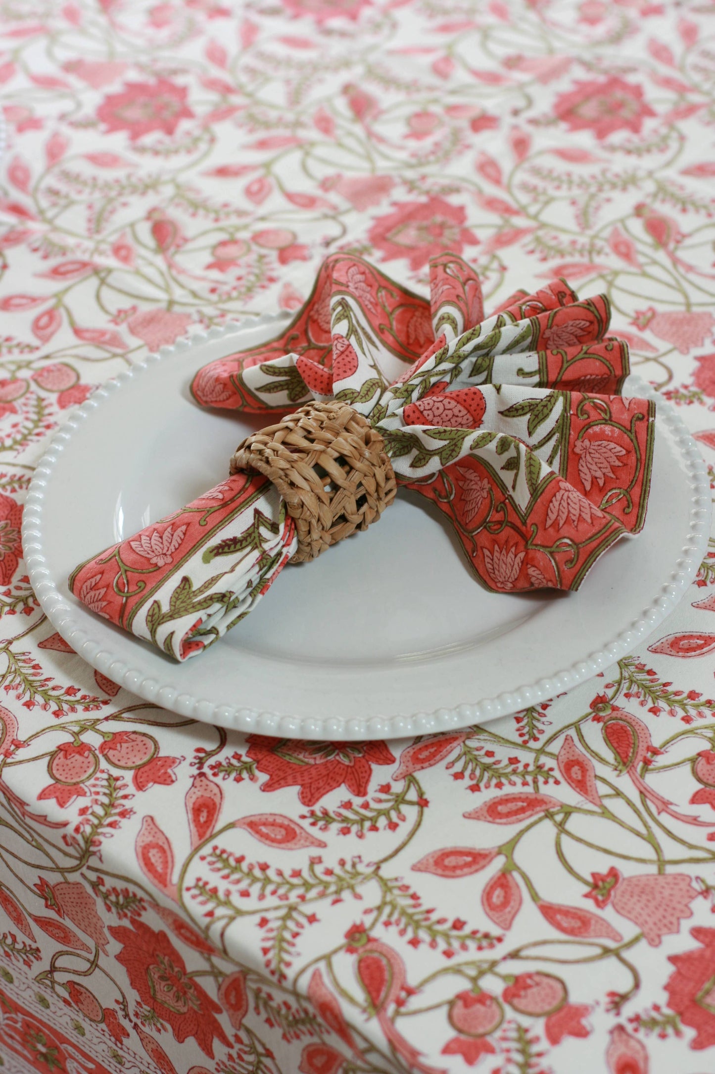 Pomegranate Cotton Dinner Napkins - Set of 4