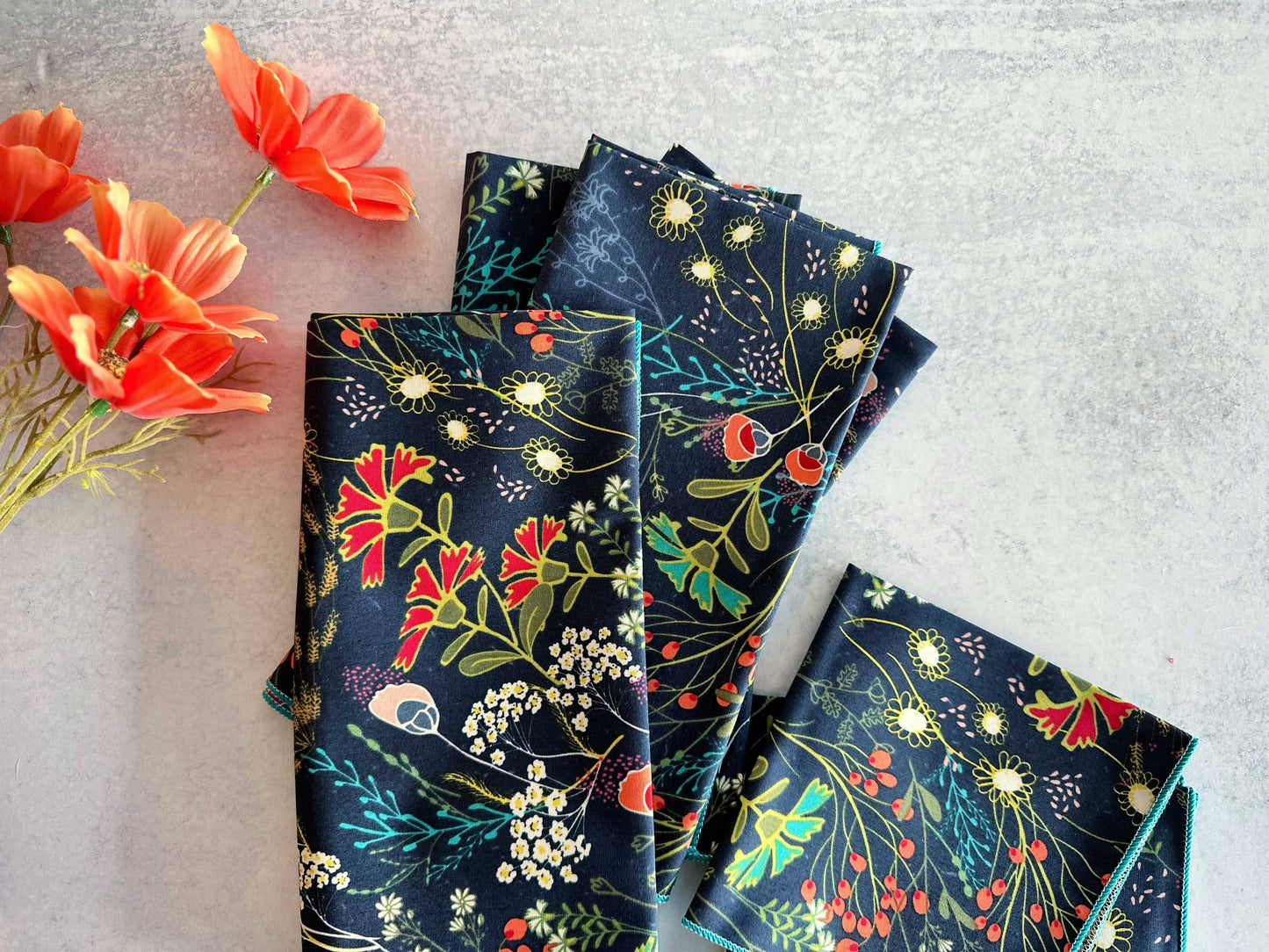 Peacock Cocktail Napkins - Set of 4
