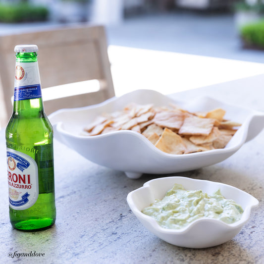 Bianca Chip and Dip Bowl - White Melamine