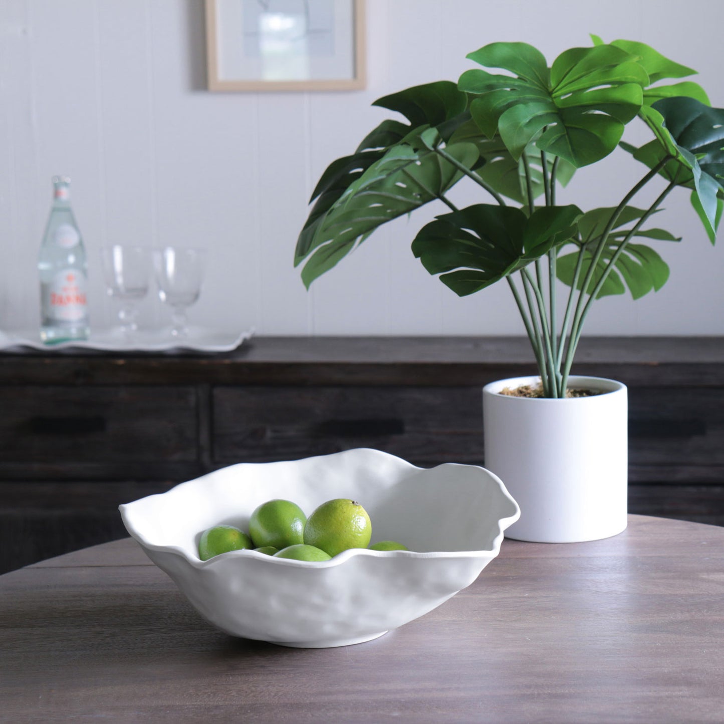 Bianca Round Bowl - White Melamine