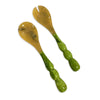 Bubble Salad Servers - Green Resin