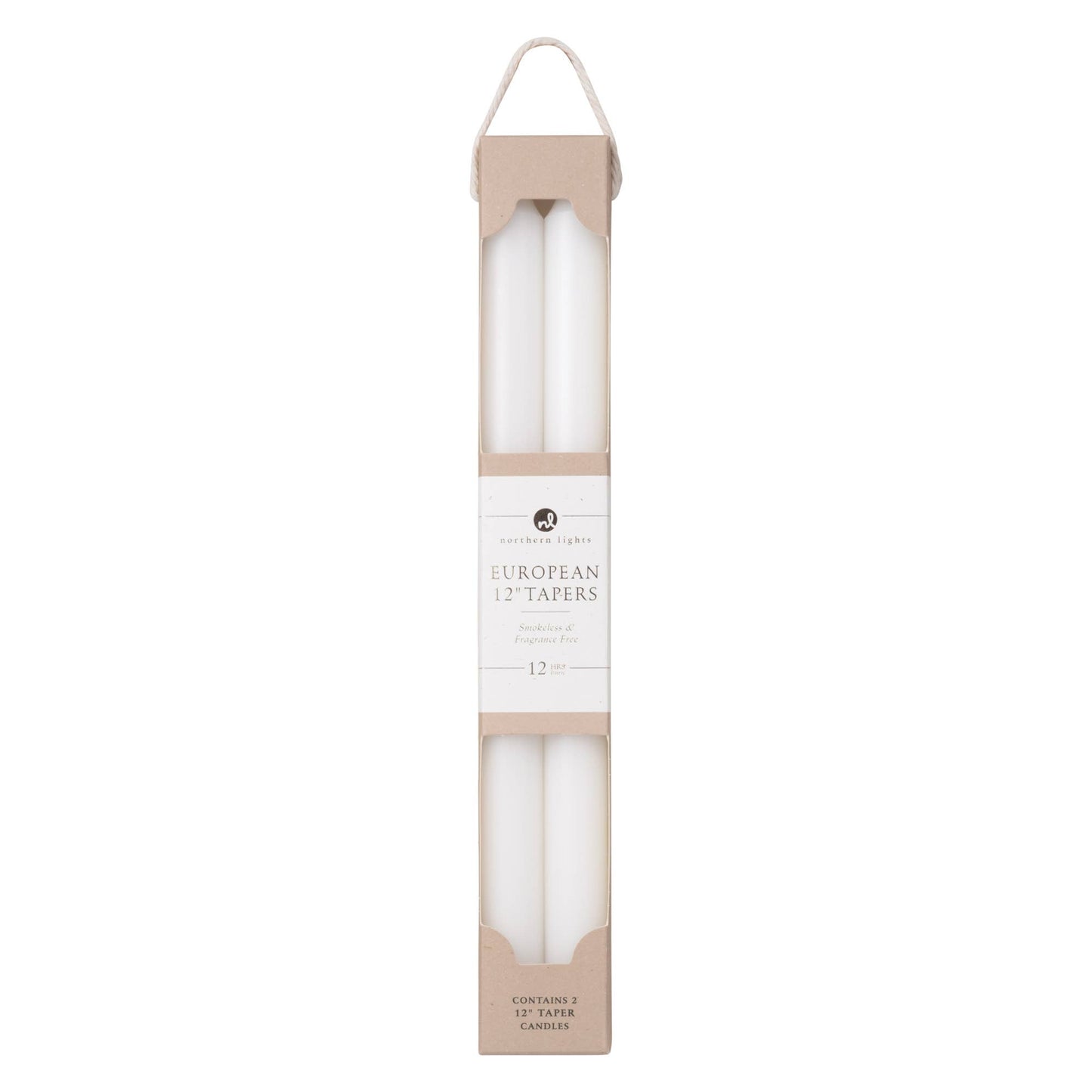 German 12" Taper Candles - 2pk