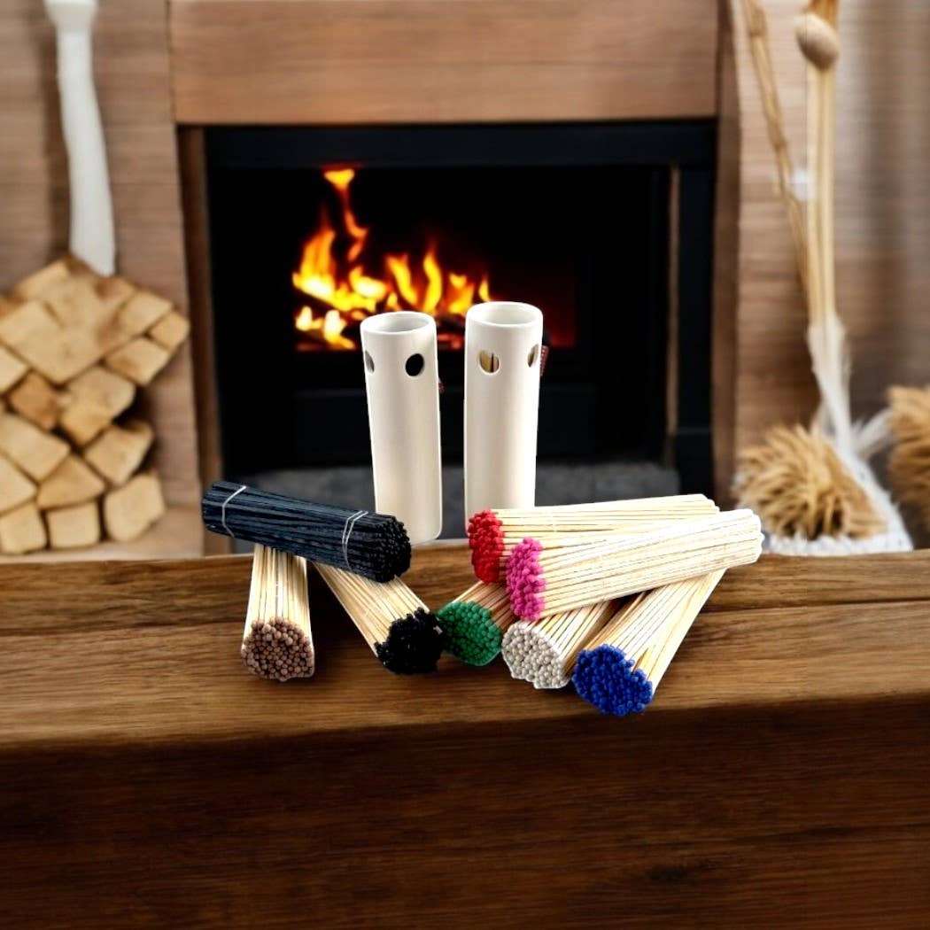 Ceramic Fireplace Matchstick Holder