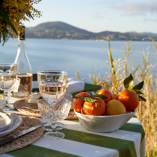 St. Tropez Striped Cotton Tablecloth - Rectangular