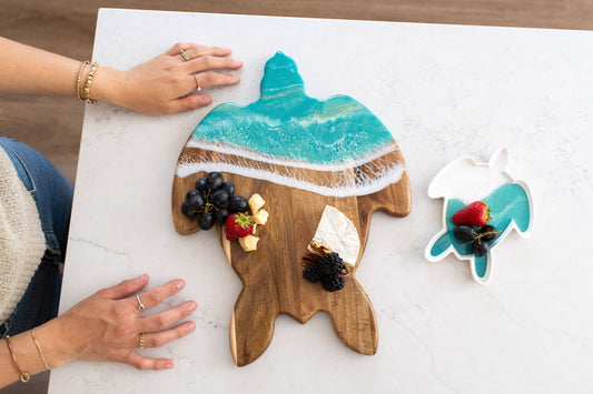 Appetizer / Charcuterie Board - Turtle Shaped