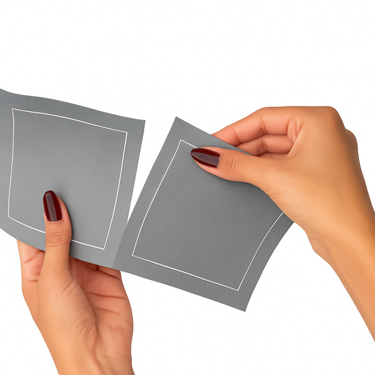 Grey Silver Fox Cocktail Napkin Roll