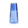 Narisco Pleated Glass Carafe - Blue