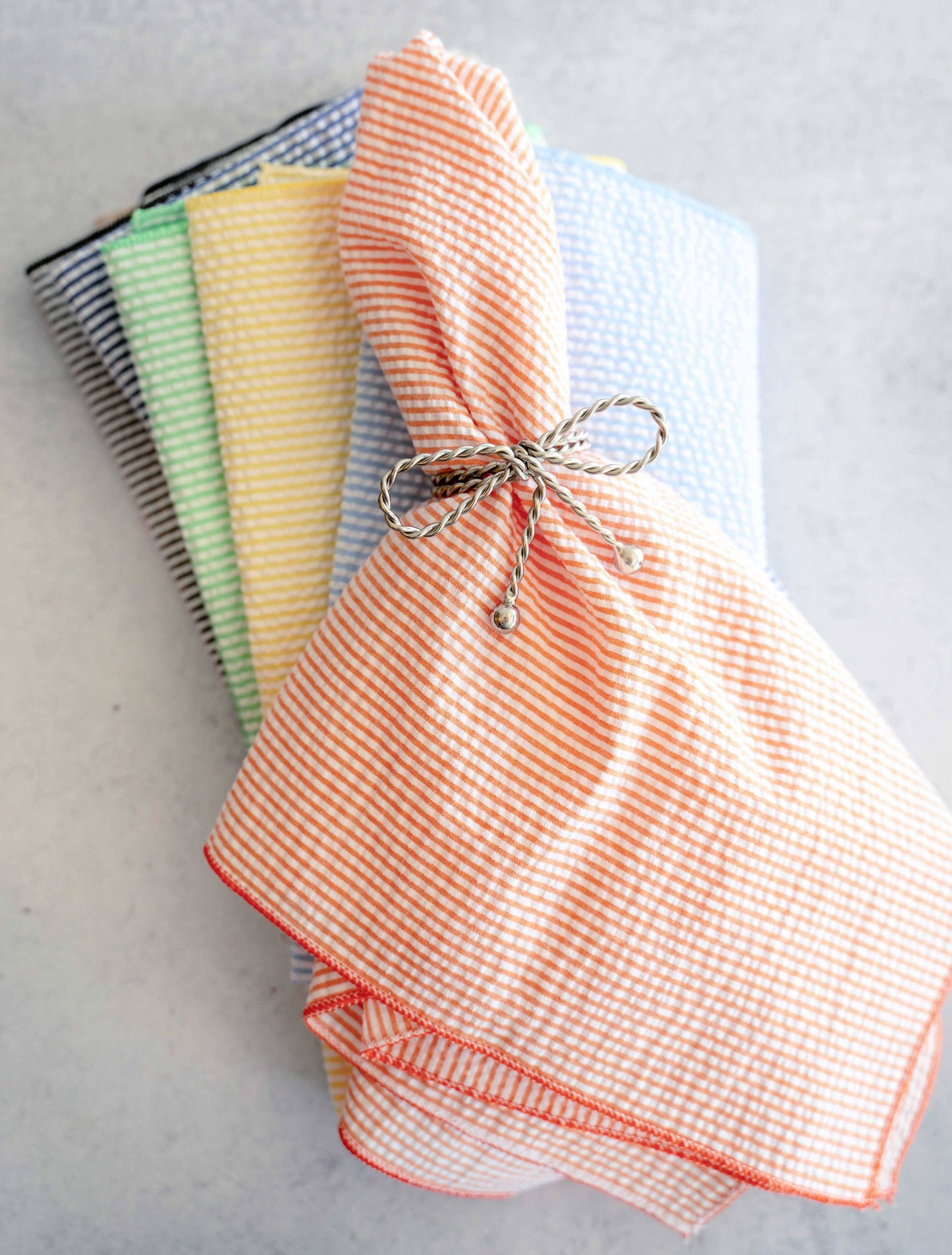 Tie A Bow Napkin Rings - Set of 4