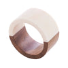 Napkin Rings - Wood and Resin - Set of 4