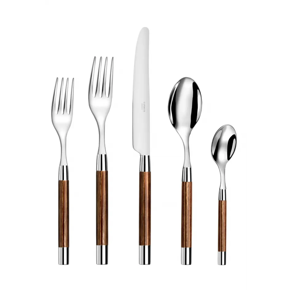 Capdeco Conty Wood - 5 Piece Place Setting