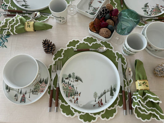 Winter Toulouse Dinner Plates