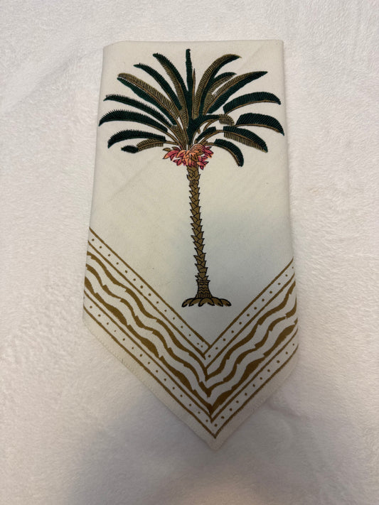 Green Palm Tree Dinner Napkin - Set of 4