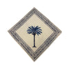 Blue Palm Tree Dinner Napkin - Set of 4