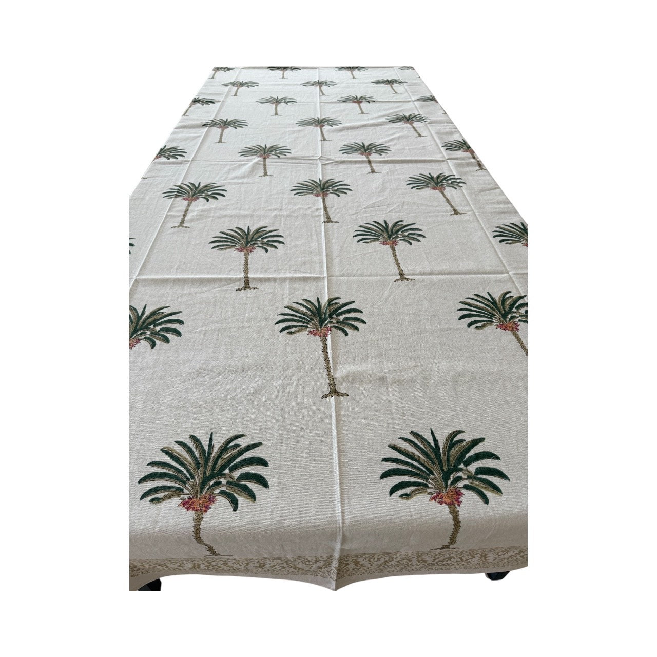 Palm Tree Tablecloth - Green Rectangular