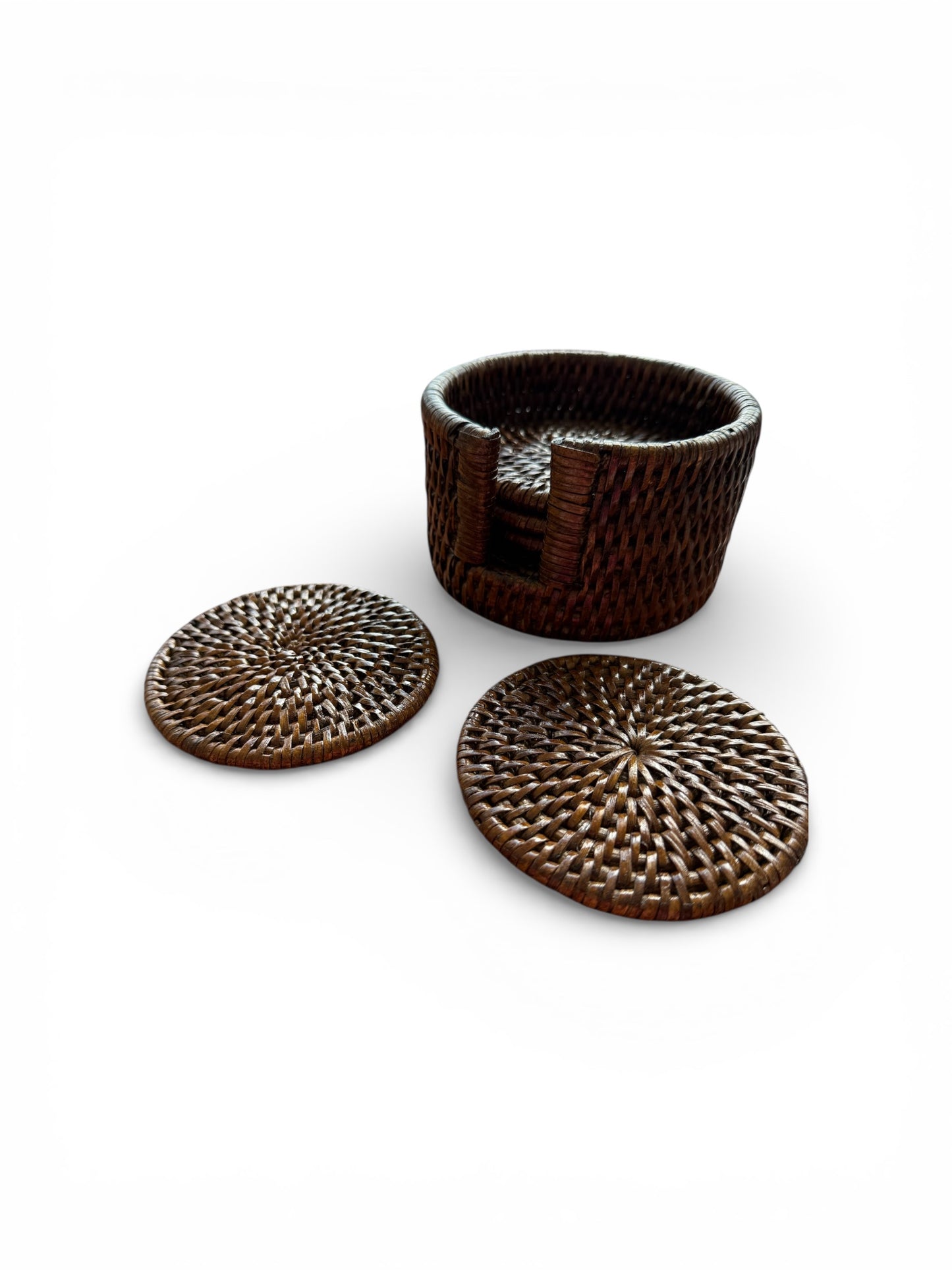 Rattan Coasters - Set of 6
