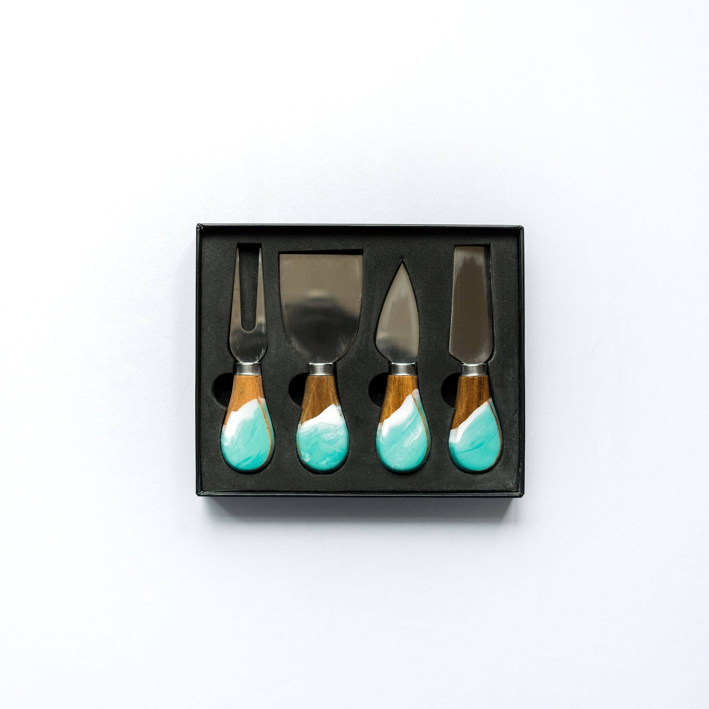 Resin Coated Cheese Knife Set - Set of 4
