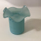 Opaline Ruffle Bud Vase