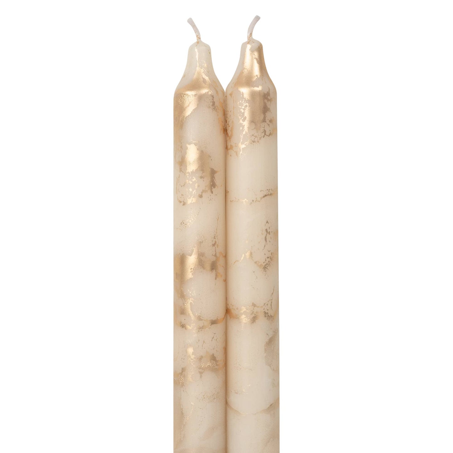 Decorative Gold Metallic 12" Taper Candles - 2pk