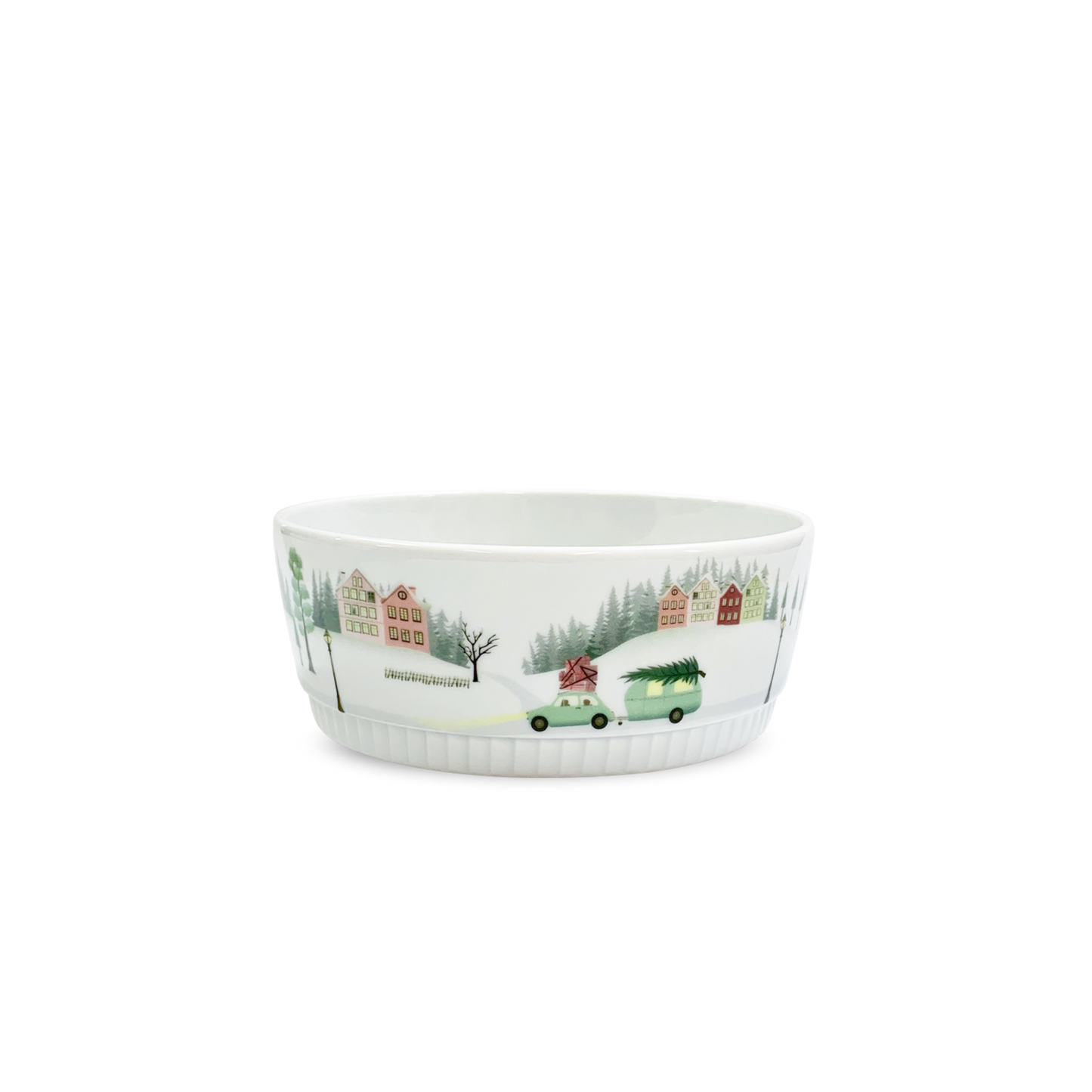 Winter La Plagne Holiday Bowls - Set of 4