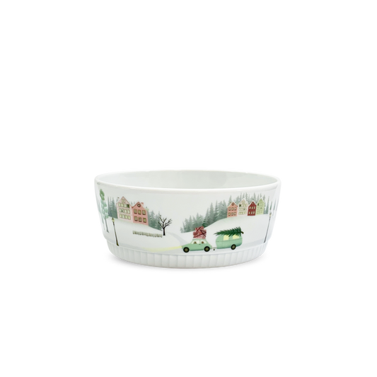 Winter La Plagne Holiday Bowls - Set of 4