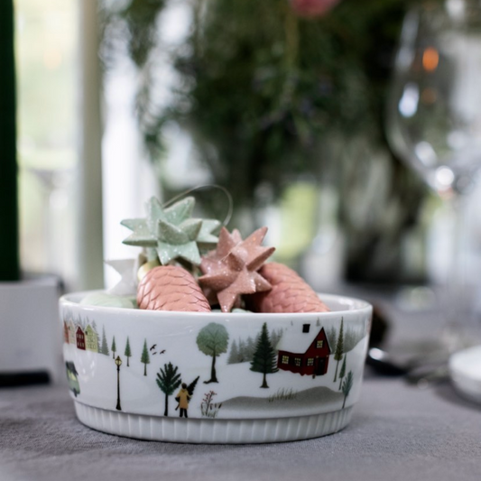 Winter La Plagne Holiday Bowls - Set of 4