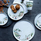 Winter La Plagne Holiday Salad/Dessert Plate  - Set of 4