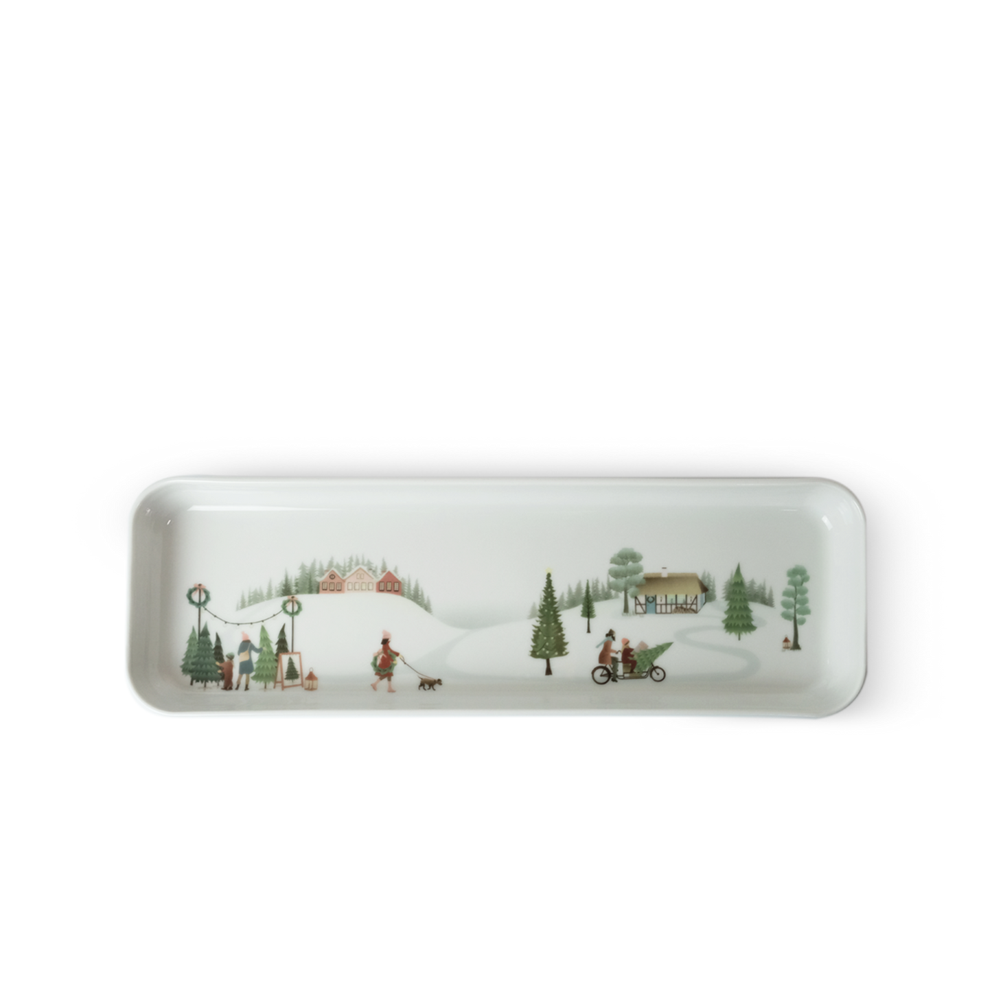 Winter La Plagne Holiday Appetizer Serving Plate