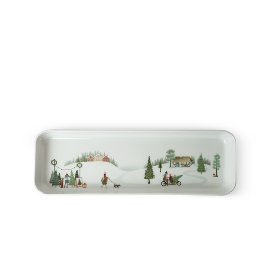 Winter La Plagne Holiday Appetizer Serving Plate