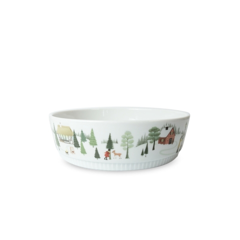 Winter Toulouse Holiday Serving Bowl