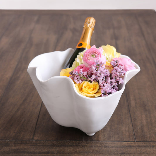 Bianca Ice Bucket - White Melamine