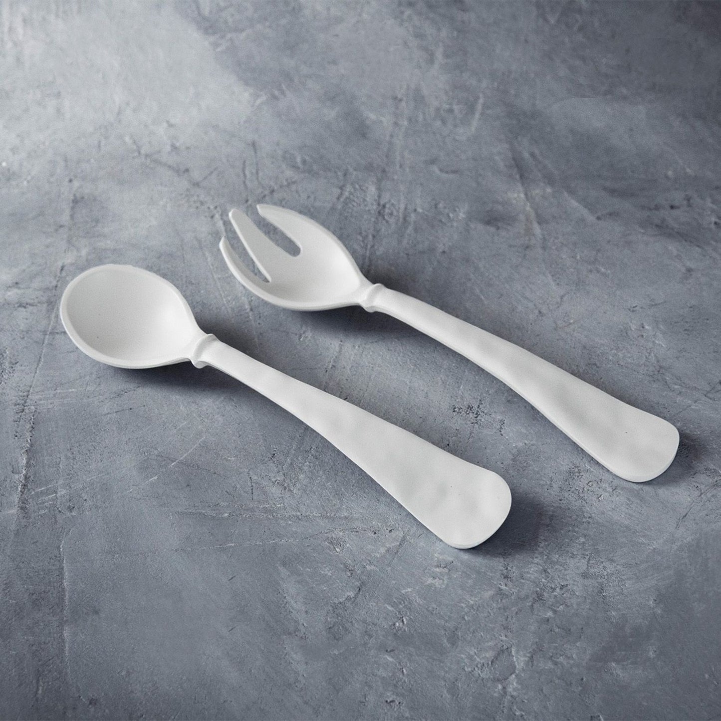 Bianca Salad Servers - White Melamine