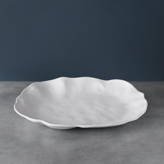 Bianca Large Oval Platter - White Melamine