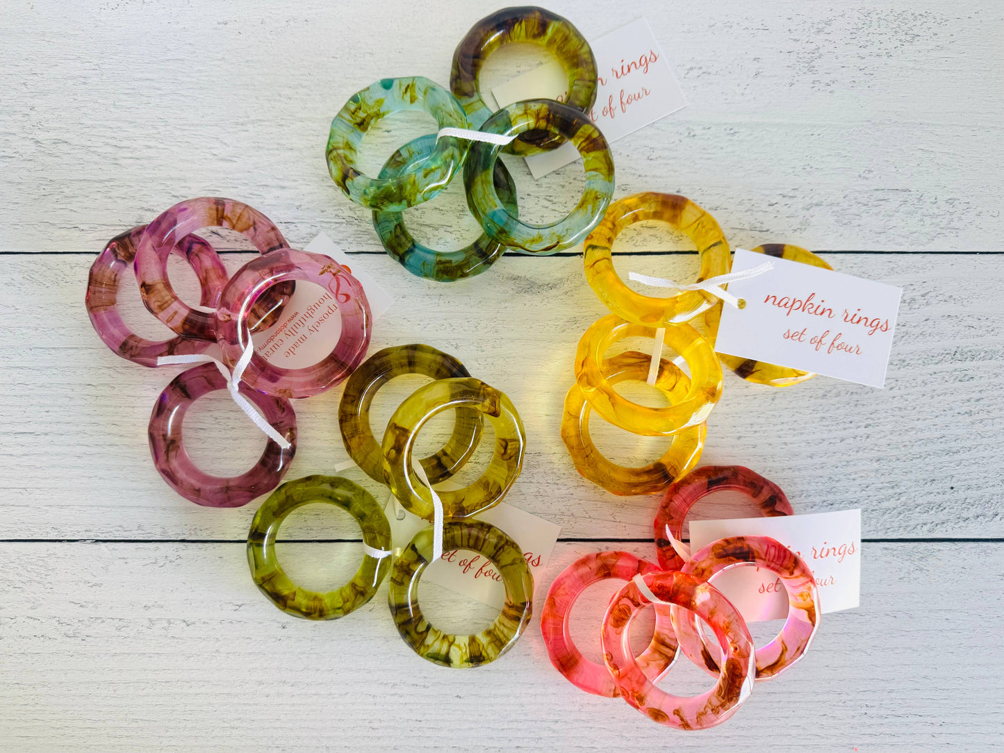 Element Napkin Rings- Set of 4