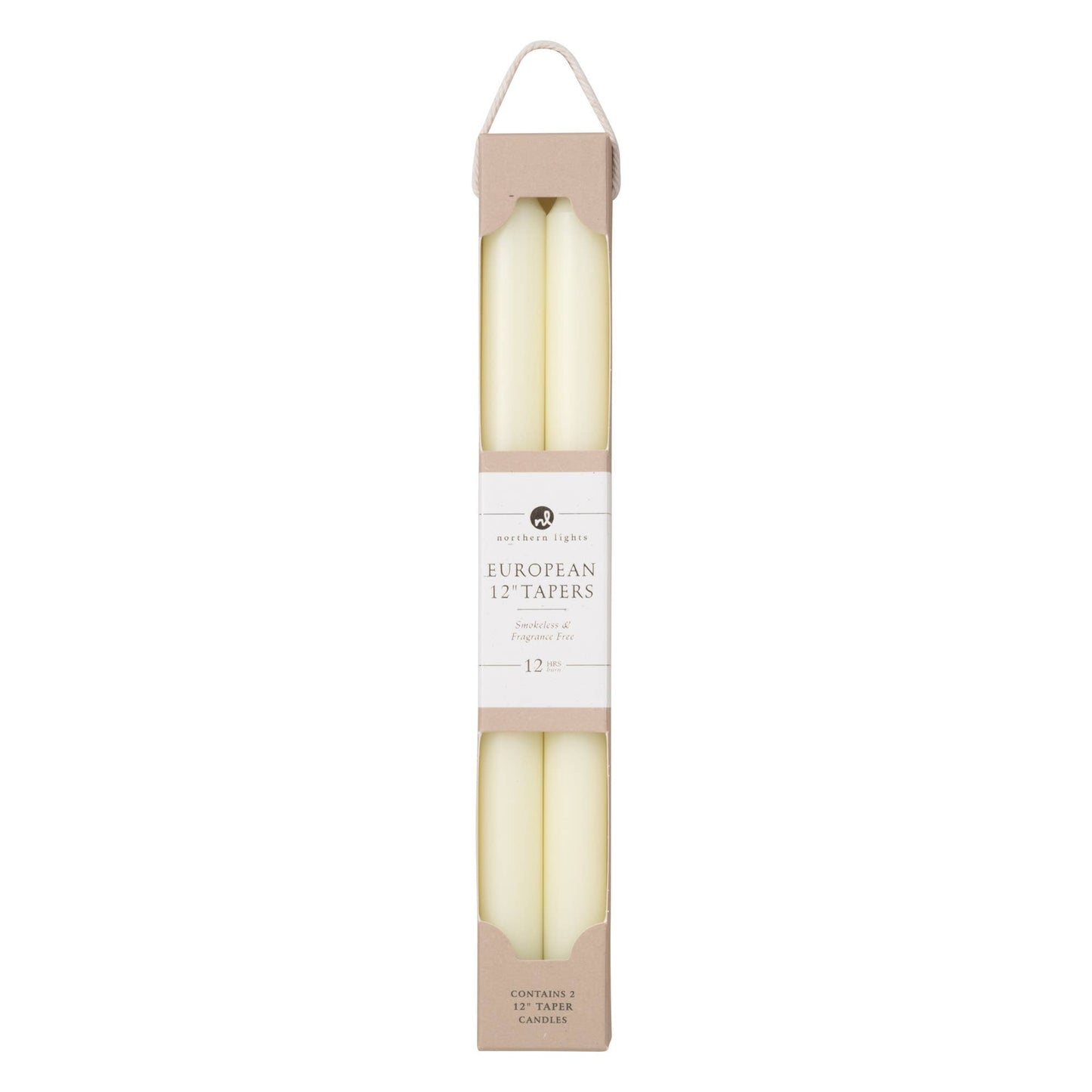 German 12" Taper Candles - 2pk