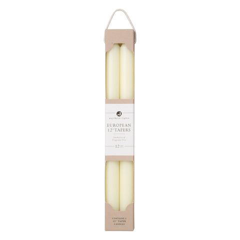 German 12" Taper Candles - 2pk