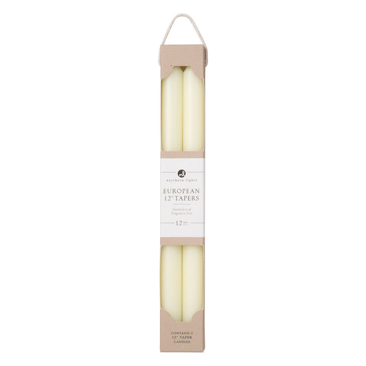 German 12" Taper Candles - 2pk