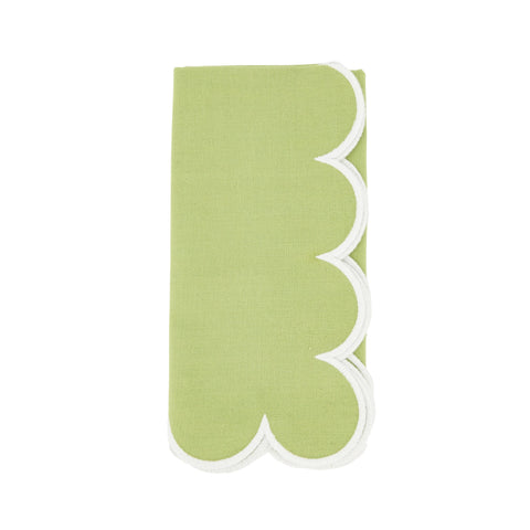Cotton Scalloped Dinner Napkin
