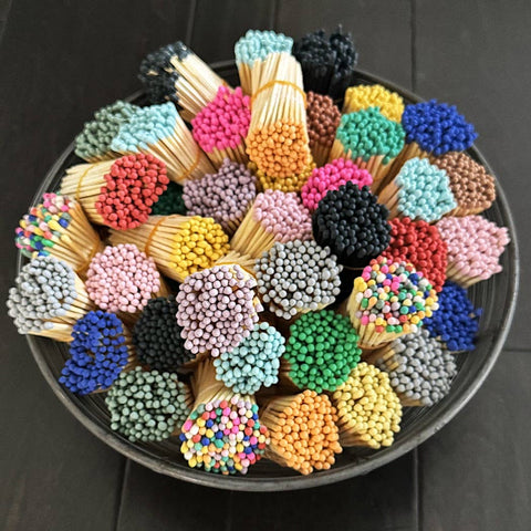 3" Colored Matches: Bundles of 100, 18+ Color Options
