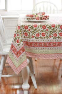 Pomegranate Cotton Tablecloth - Rectangular