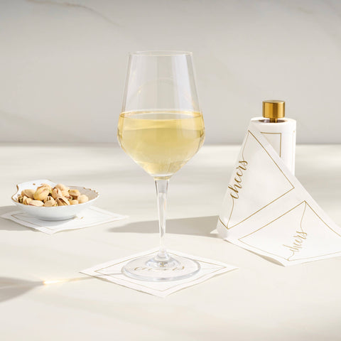 Cocktail Napkin Stand - Gold