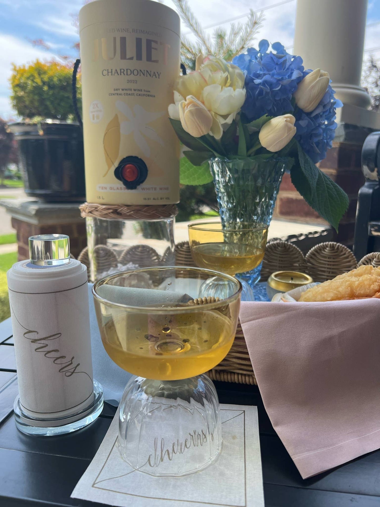 Cocktail Napkin Stand - Glass