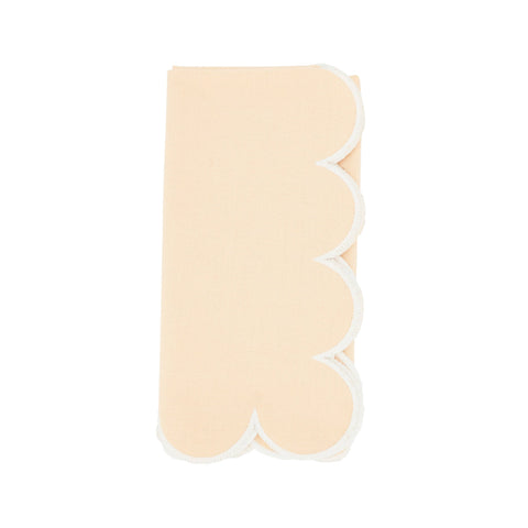 Cotton Scalloped Dinner Napkin