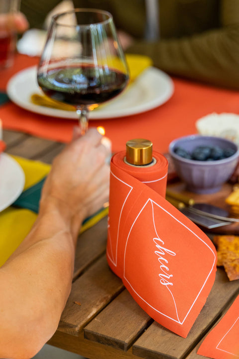 Cocktail Napkin Stand - Gold