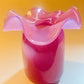 Opaline Ruffle Bud Vase