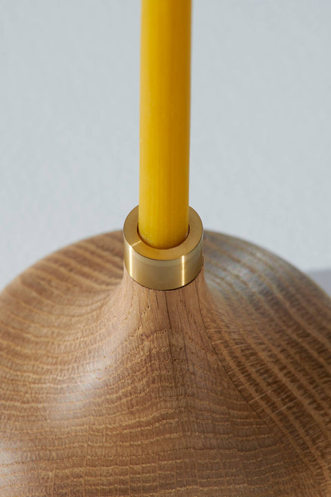 Oak Candle Holder