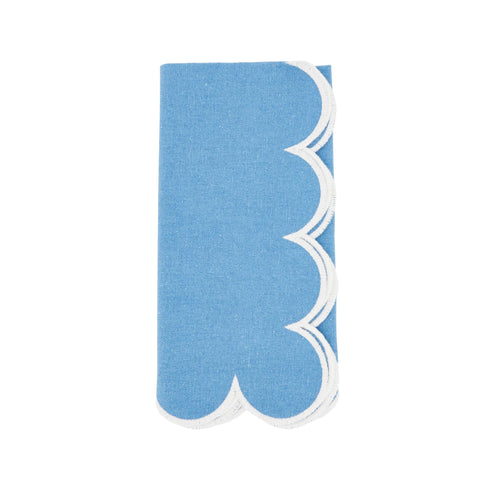 Cotton Scalloped Dinner Napkin