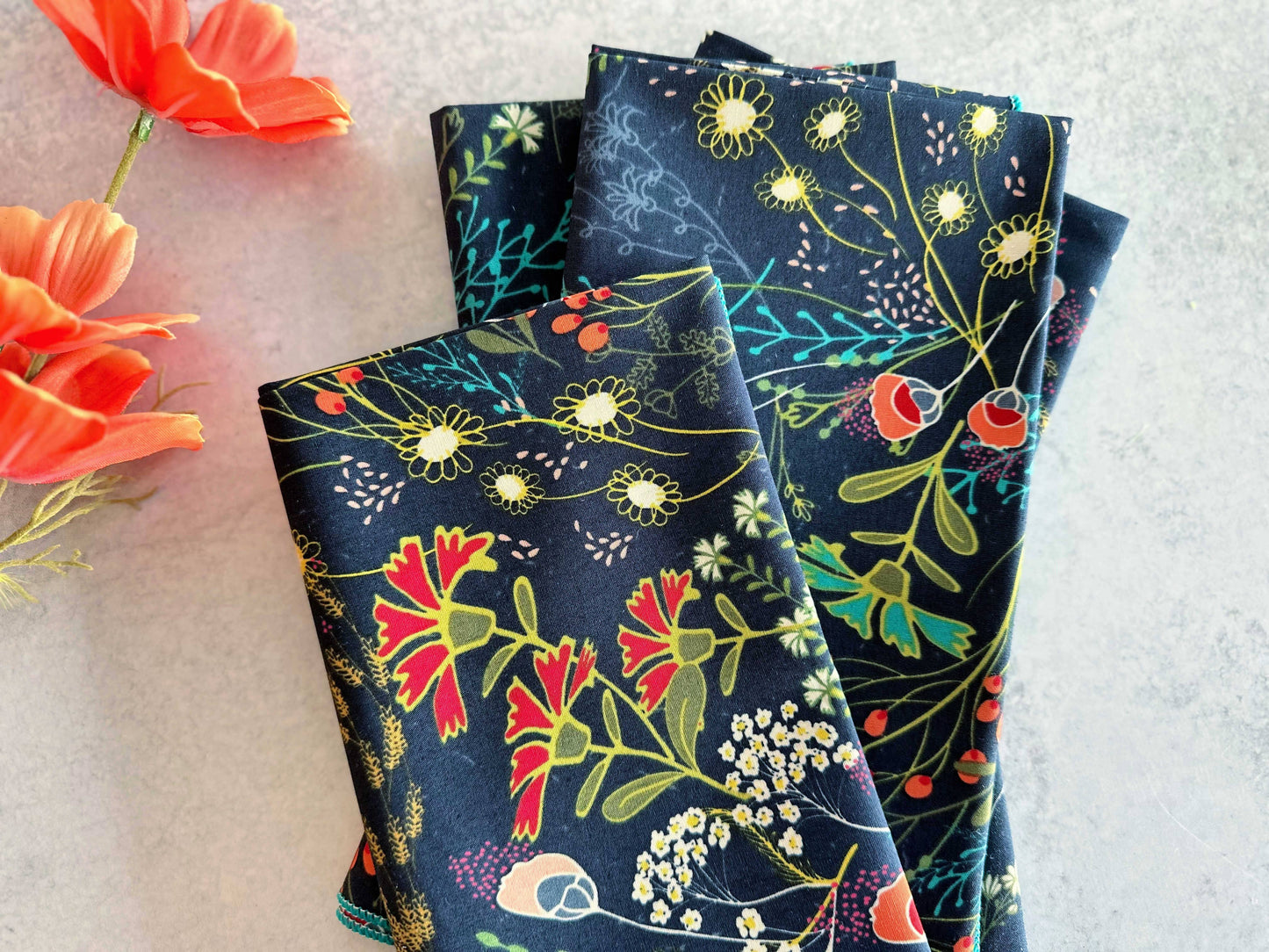 Peacock Cocktail Napkins - Set of 4