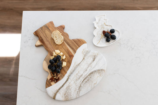 Ceramic Tray - Snowman Shaped