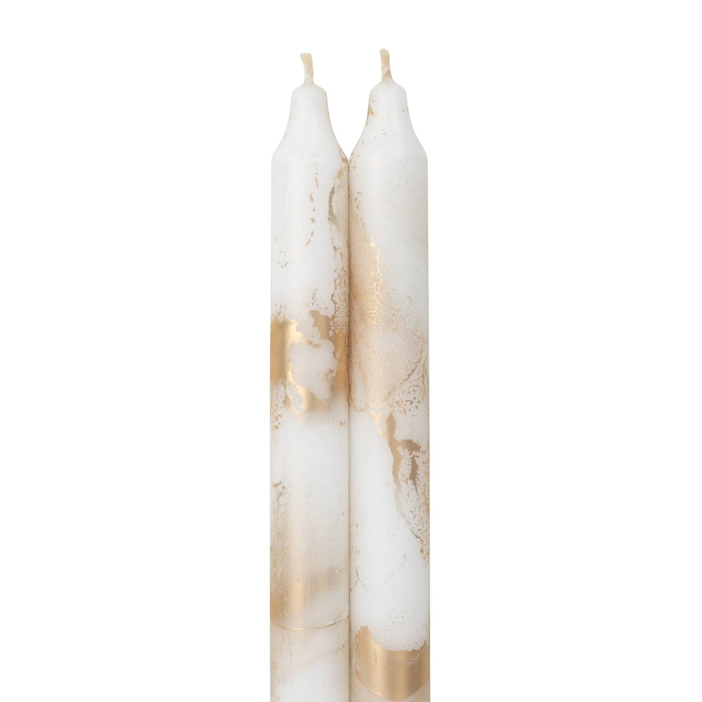 Decorative Gold Metallic 12" Taper Candles - 2pk