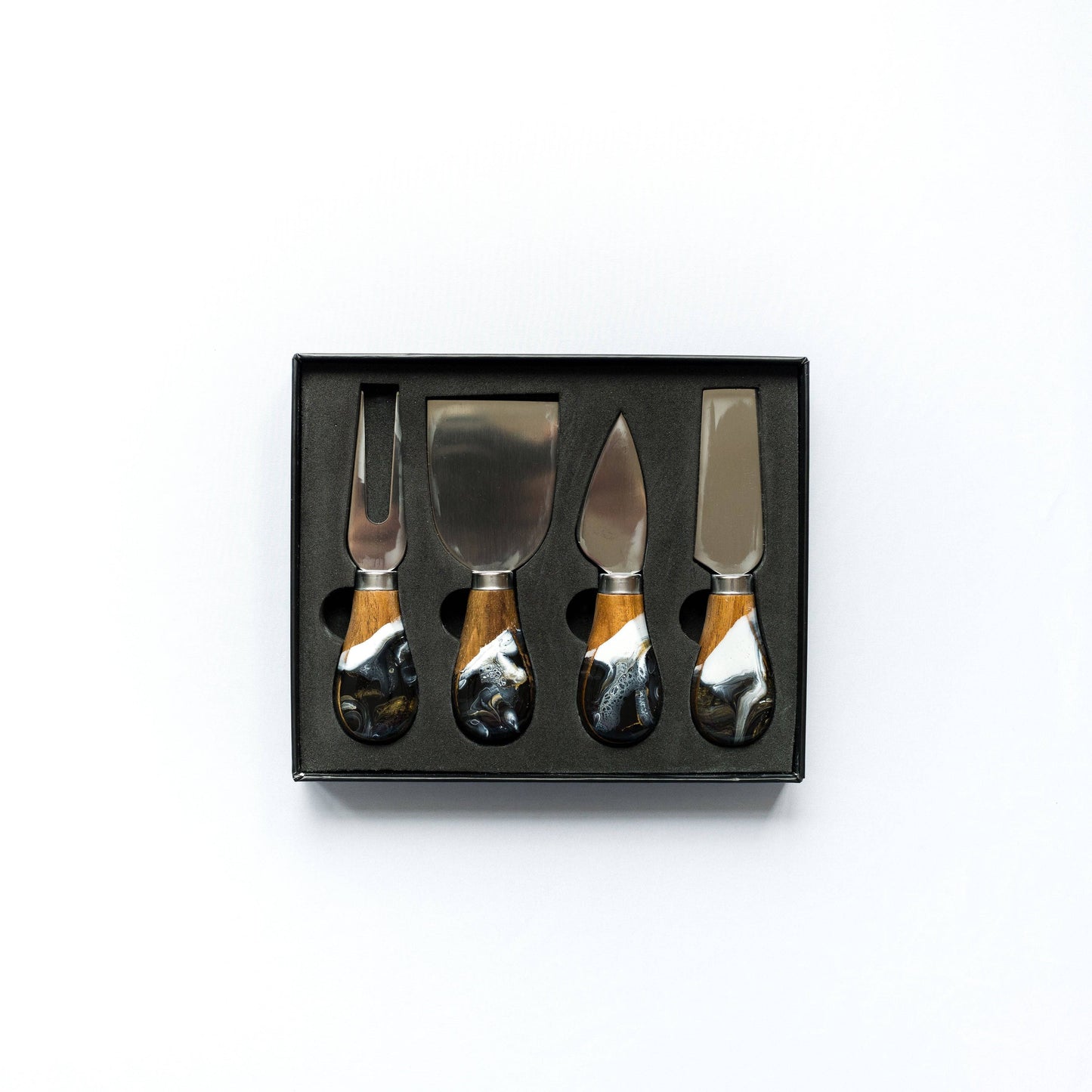 Resin Coated Cheese Knife Set - Set of 4